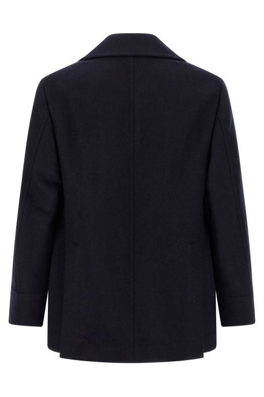 Double flannel caban Blue