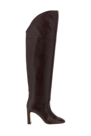 Чоботи «Babette Over-The-Knee Tubo» бордового кольору SM453PY0 Чоботи «Babette Over-The-Knee Tubo» бордового кольору SM453PY0