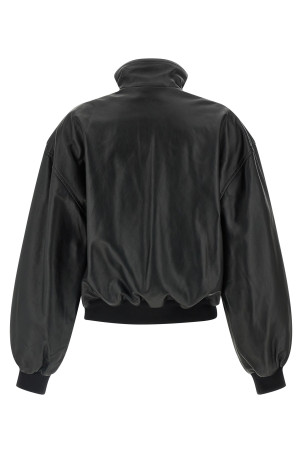 Кожаный блузон Черный BALENCIAGA 851025TSS021000 Кожаный блузон Черный BALENCIAGA 851025TSS021000