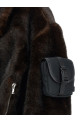 Faux fur bomber jacket Brown Faux fur bomber jacket Brown
