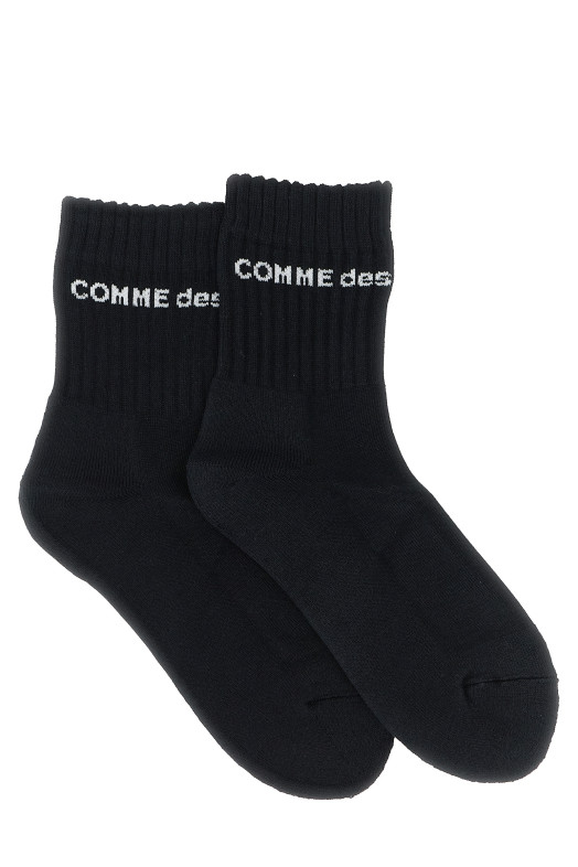 Носки с логотипом Черно-серые COMME DES GARÇONS HOMME PLUS PPK5021