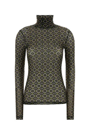 Printed stretch tulle Hoyser t-shirt Red DRIES VAN NOTEN (2520111252623) Printed stretch tulle Hoyser t-shirt Red DRIES VAN NOTEN (2520111252623)