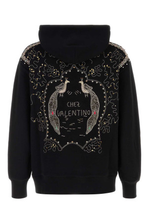 Black cotton sweatshirt Black VALENTINO GARAVANI (7V3MF28NB1J)