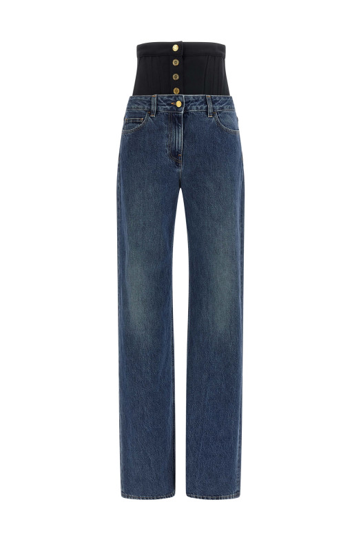 Bustier insert jeans Blue