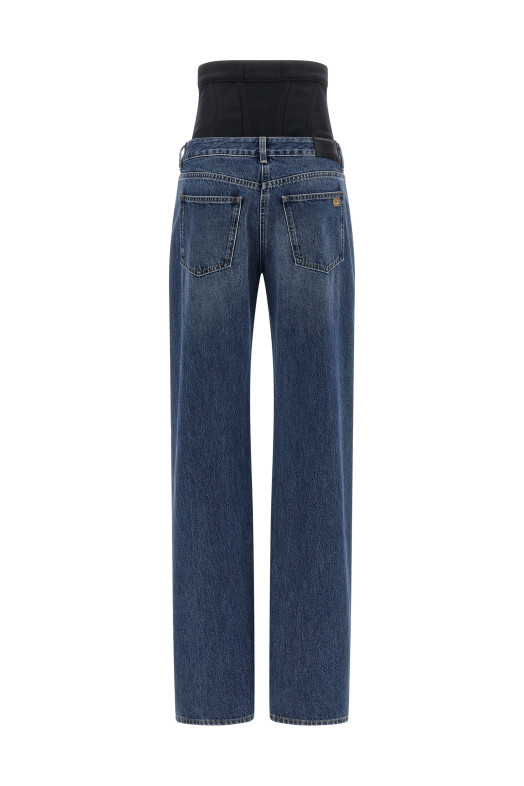 Bustier insert jeans Blue