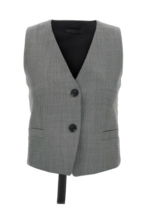 Жилет Chevron Чорно-сірий HELMUT LANG N09HW104ACX Жилет Chevron Чорно-сірий HELMUT LANG N09HW104ACX