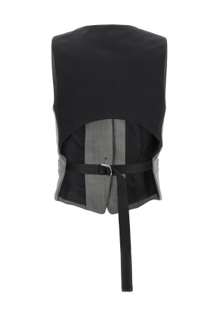 Жилет Chevron Чорно-сірий HELMUT LANG N09HW104ACX Жилет Chevron Чорно-сірий HELMUT LANG N09HW104ACX