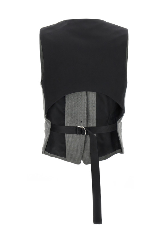 Жилет Chevron Чорно-сірий HELMUT LANG N09HW104ACX Жилет Chevron Чорно-сірий HELMUT LANG N09HW104ACX