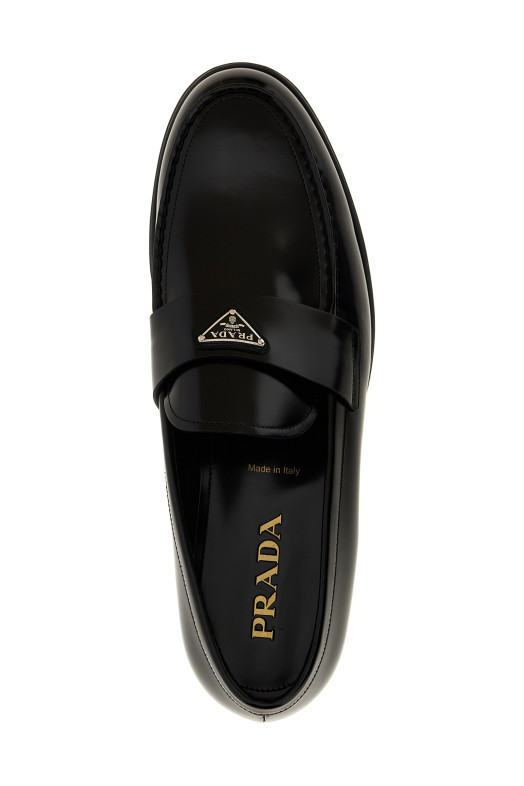 Логотип мокасины Черный PRADA 2DB205FX000055F0002 Логотип мокасины Черный PRADA 2DB205FX000055F0002