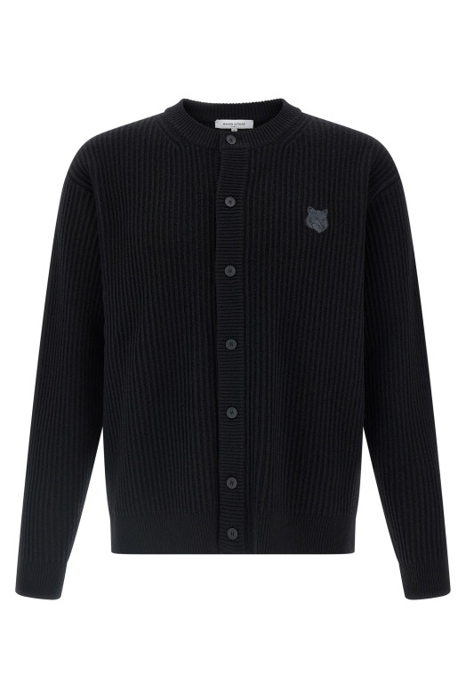 'Fox Head' cardigan Black