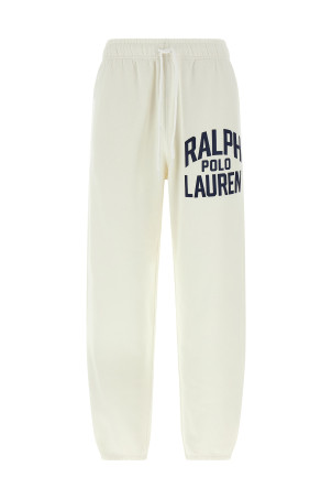 Fleece cotton joggers White Fleece cotton joggers White