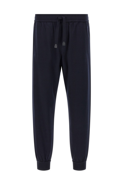 Хлопковые и кашемировые джоггеры Синие BRIONI UJSF0LOD6054100 Хлопковые и кашемировые джоггеры Синие BRIONI UJSF0LOD6054100