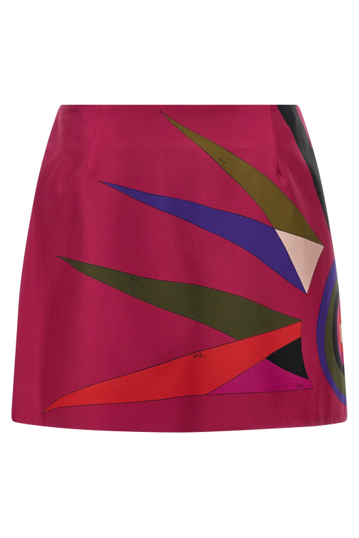 Silk skirt Fuchsia