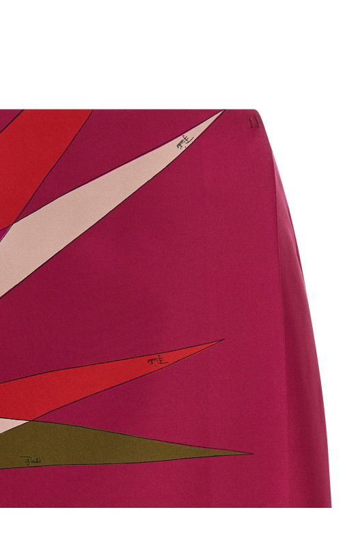 Silk skirt Fuchsia