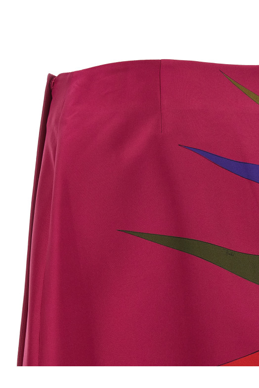 Silk skirt Fuchsia
