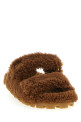 Shearling sandals Brown