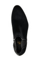 Calf hair ankle boots Black
