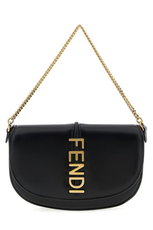 'Fendigraphy' Wallet on Chain Black 'Fendigraphy' Wallet on Chain Black