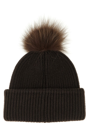 Pompon Beanie Brown