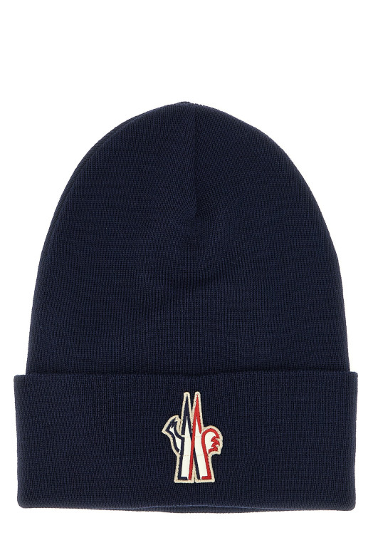 Шапка с логотипом, синяя MONCLER GRENOBLE K20973B0001209974778 Шапка с логотипом, синяя MONCLER GRENOBLE K20973B0001209974778