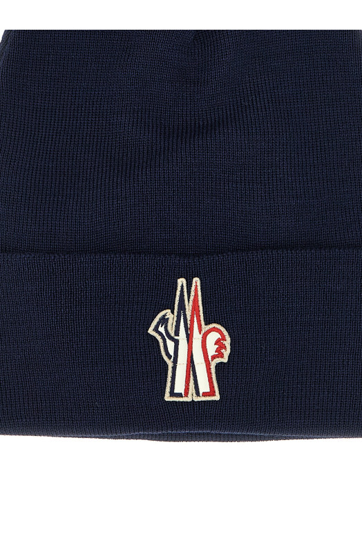 Шапка с логотипом, синяя MONCLER GRENOBLE K20973B0001209974778 Шапка с логотипом, синяя MONCLER GRENOBLE K20973B0001209974778