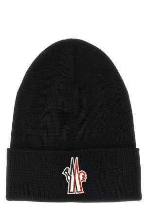 Шапка з логотипом Чорна MONCLER GRENOBLE K20973B0001209974999 Шапка з логотипом Чорна MONCLER GRENOBLE K20973B0001209974999