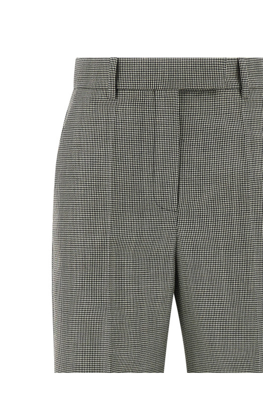 Valentino Garavani Houndstooth pants Black-grey
