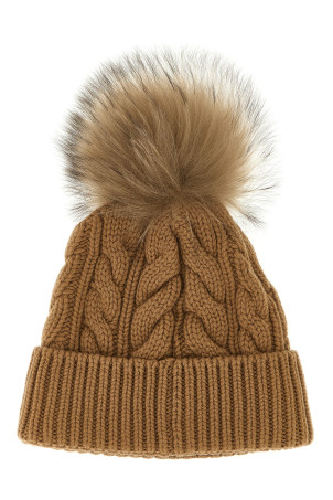 Капелюх з помпоном, плетений, коричневий MONCLER GRENOBLE K20983B00011A0069234 Капелюх з помпоном, плетений, коричневий MONCLER GRENOBLE K20983B00011A0069234