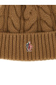 Шапка с помпоном и плетением Коричневая MONCLER GRENOBLE K20983B00011A0069234 Шапка с помпоном и плетением Коричневая MONCLER GRENOBLE K20983B00011A0069234