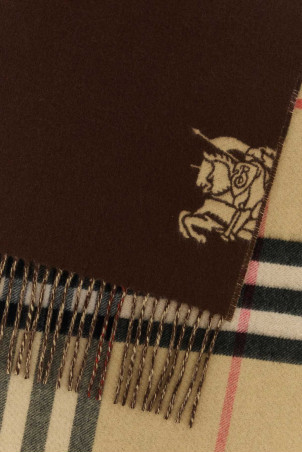 Коричневый кашемировый двусторонний шарф BURBERRY (8113931) Коричневый кашемировый двусторонний шарф BURBERRY (8113931)