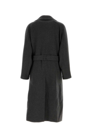 Charcoal cashmere coat SAINT LAURENT (848512Y1M97)