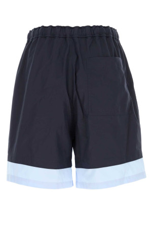 Dark blue poplin bermuda shorts LOEWE (H526Y1AW23)