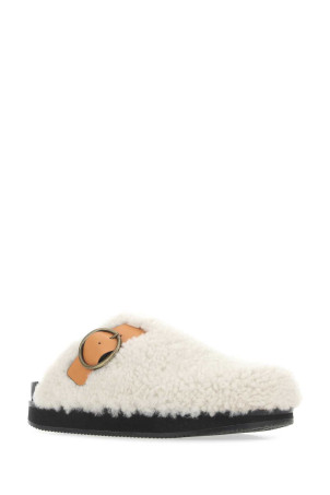 Тапочки FootB из овчины цвета слоновой кости ISABEL MARANT (SD101222A054S) Тапочки FootB из овчины цвета слоновой кости ISABEL MARANT (SD101222A054S)