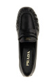 Мокасины с загнутыми носками Черные PRADA 1D175OF020007F0002