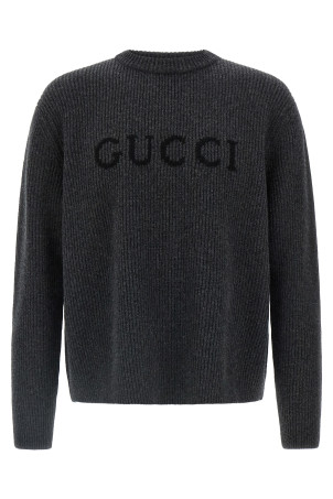Светр Gucci з інтарсією Сірий 833499XKEYJ1043 Светр Gucci з інтарсією Сірий 833499XKEYJ1043