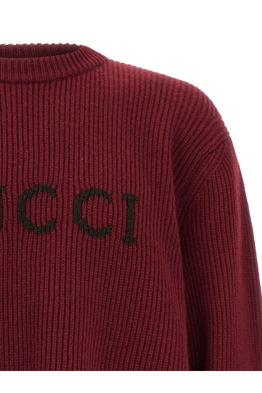 Gucci intarsia sweater Bordeaux Gucci intarsia sweater Bordeaux