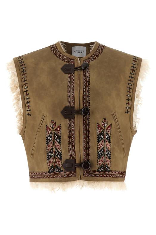 Жилет «Clemencia» Бежевий GI0061FAC3A02E50TA Жилет «Clemencia» Бежевий GI0061FAC3A02E50TA