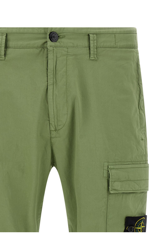 Логотип-значок на карго-брюках Зеленый STONE ISLAND K2S153100032S0010V0055