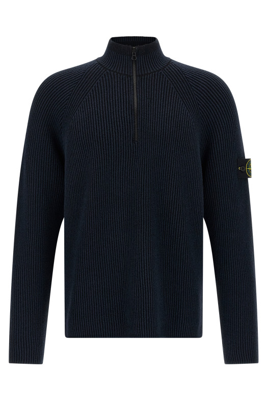 Кардиган с ребристой текстурой Синий STONE ISLAND K2S155100024S00L7V0020