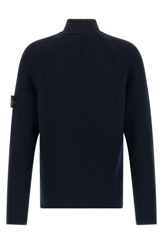 Кардиган с ребристой текстурой Синий STONE ISLAND K2S155100024S00L7V0020