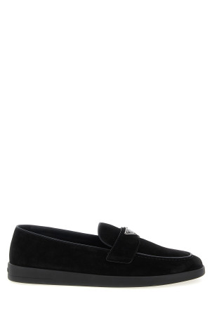 Замшеві мокасини Чорні PRADA 2DG124FG001103F0002 Замшеві мокасини Чорні PRADA 2DG124FG001103F0002
