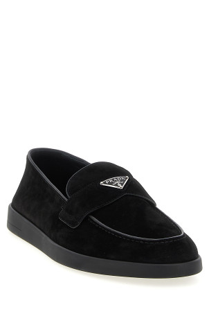 Замшеві мокасини Чорні PRADA 2DG124FG001103F0002 Замшеві мокасини Чорні PRADA 2DG124FG001103F0002