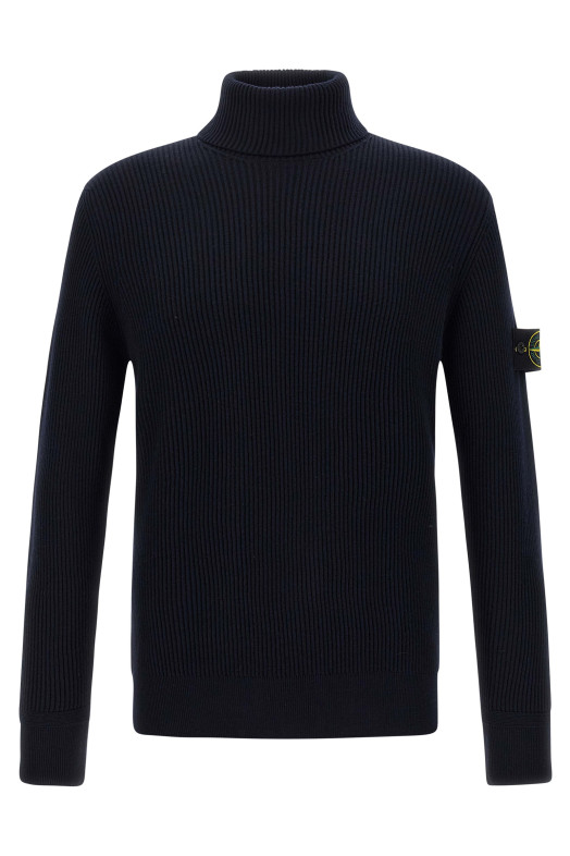 Свитер с ребристой текстурой Синий STONE ISLAND K2S155100052S00C2V0020 Свитер с ребристой текстурой Синий STONE ISLAND K2S155100052S00C2V0020
