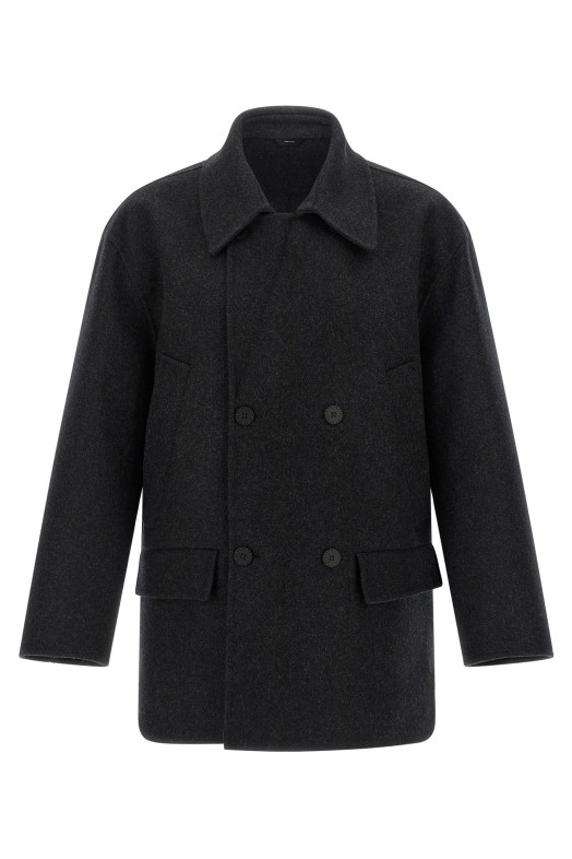Felt wool coat Gray