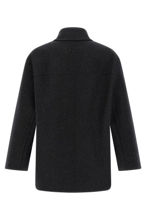Шерстяне пальто Сіре FENDI FW1415AOYAF0TY6 Шерстяне пальто Сіре FENDI FW1415AOYAF0TY6