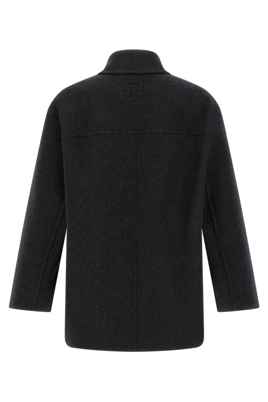 Felt wool coat Gray