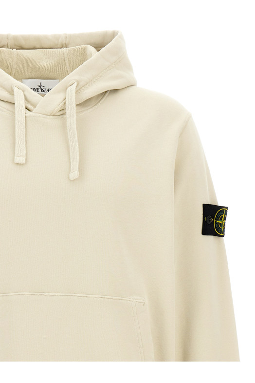 Logo badge hoodie White Logo badge hoodie White