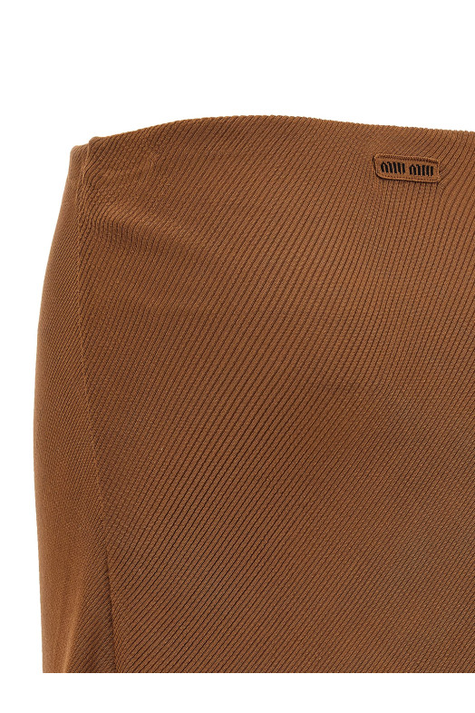 Silk skirt Brown Silk skirt Brown
