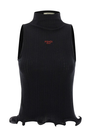 Топ с рюшами Черный FENDI FS9740AVFEF0GME Топ с рюшами Черный FENDI FS9740AVFEF0GME