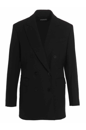 Шерстяной двубортный блейзер Черный ALBERTO BIANI II878WO024190 Шерстяной двубортный блейзер Черный ALBERTO BIANI II878WO024190